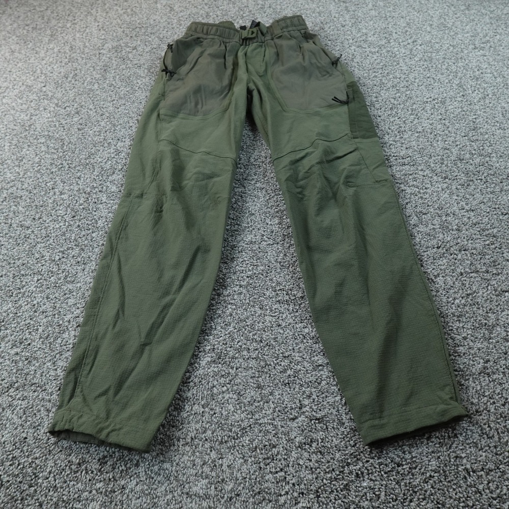 Lululemon Pants Mens S Green Waffle Grid Fleece Cargo‎ Hiking Performance Tech
